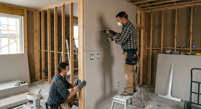 Garage Wallboard Installation in Overland Park, KS