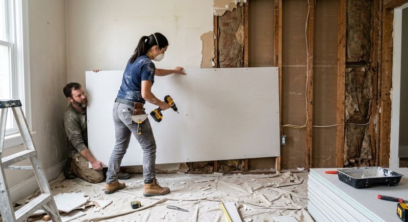 House Drywall Installation in Overland Park, KS