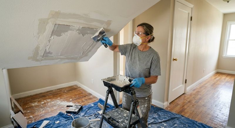Basement Drywall Repair in Conroe, TX